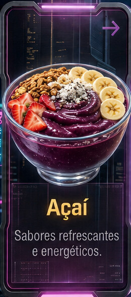Açaí: Sabores refrescantes e energéticos.