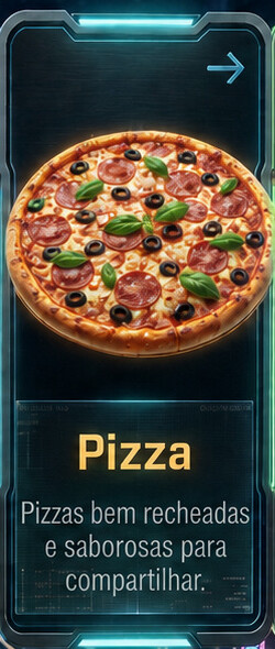 Pizza: Pizzas bem recheadas e saborosas para compartilhar.